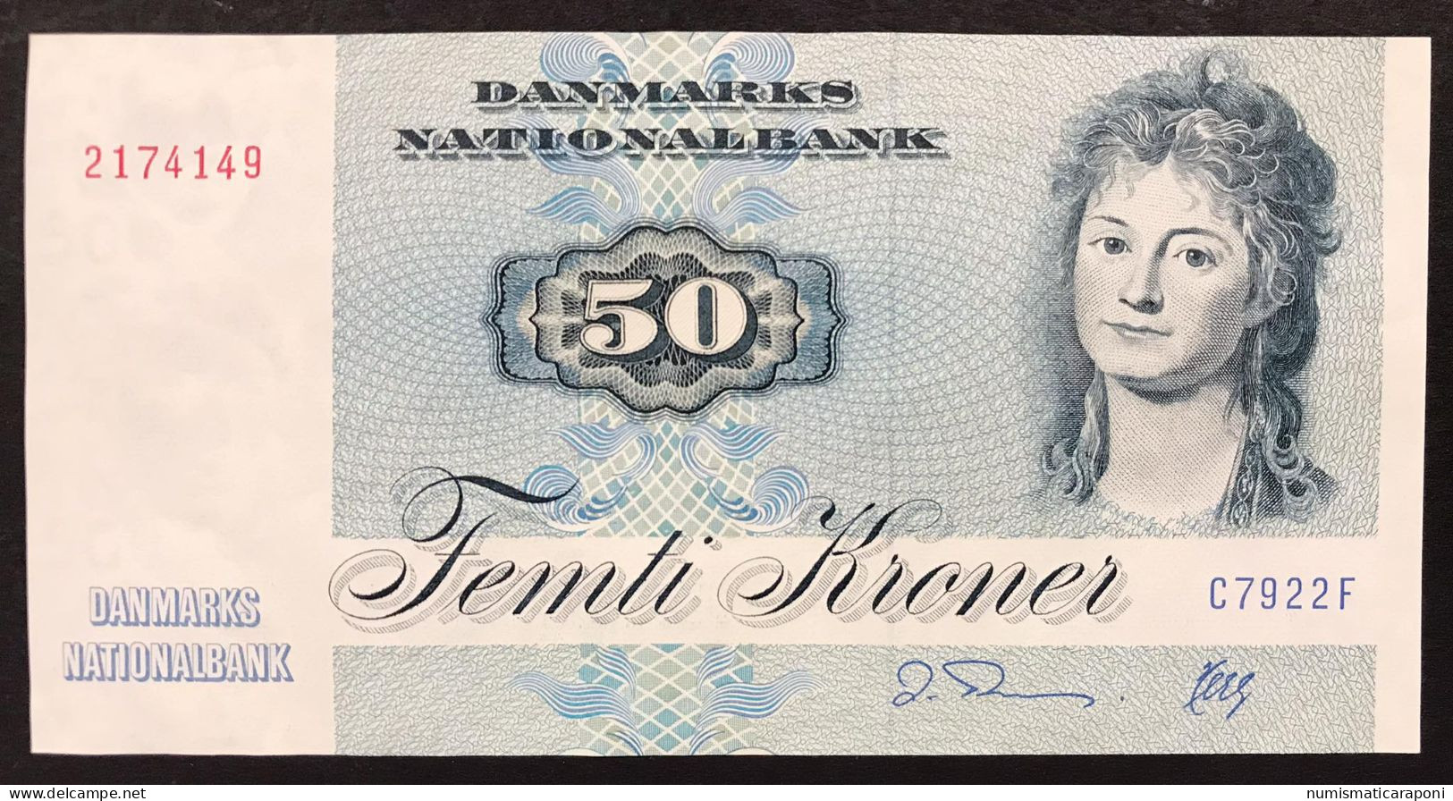 Danimarca Danmarks  DENMARK 50 KRONER  1972  Q.spl Xf- LOTTO 3927 - Danemark