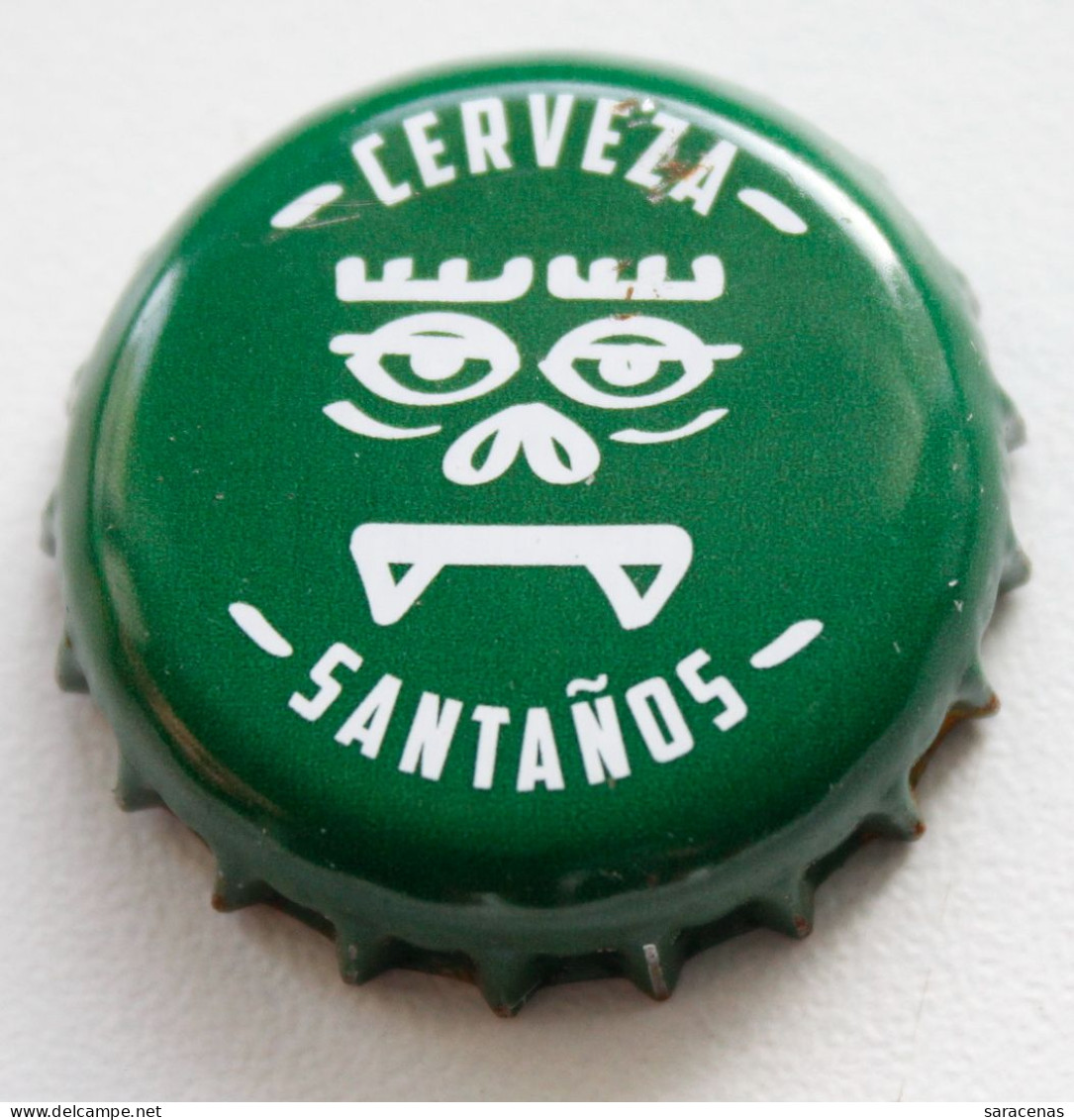 Estonia Cerveza Santanos Face Beer Bottle Cap - Limonade