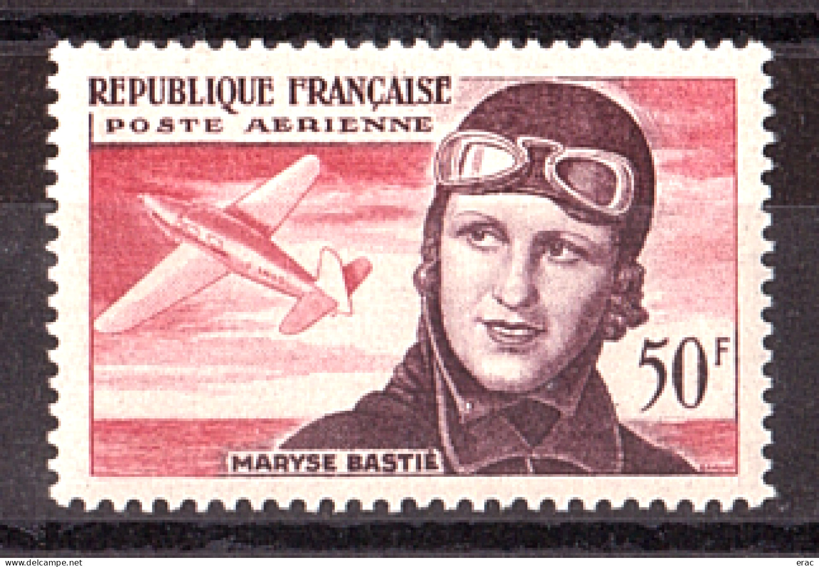 France - 1955 - PA N° 34 - Neuf ** - Aviatrice Maryse Bastié - 1927-1959 Neufs