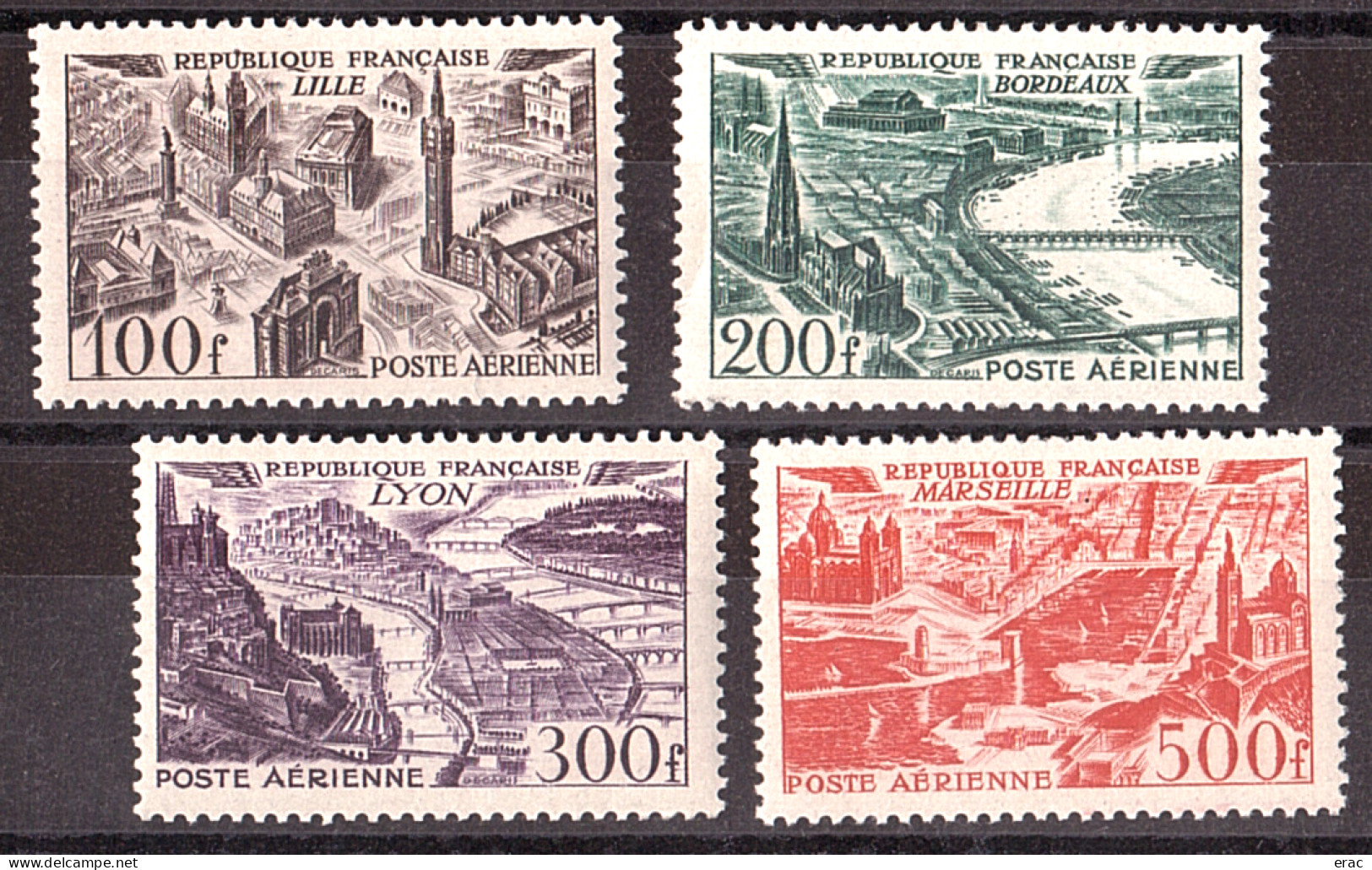 France - 1949 - PA N° 24 à 27 - Neufs * - 1927-1959 Neufs