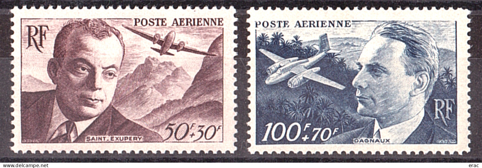 France - 1947 - PA N° 21 Et 22 - Neufs ** - 1927-1959 Neufs