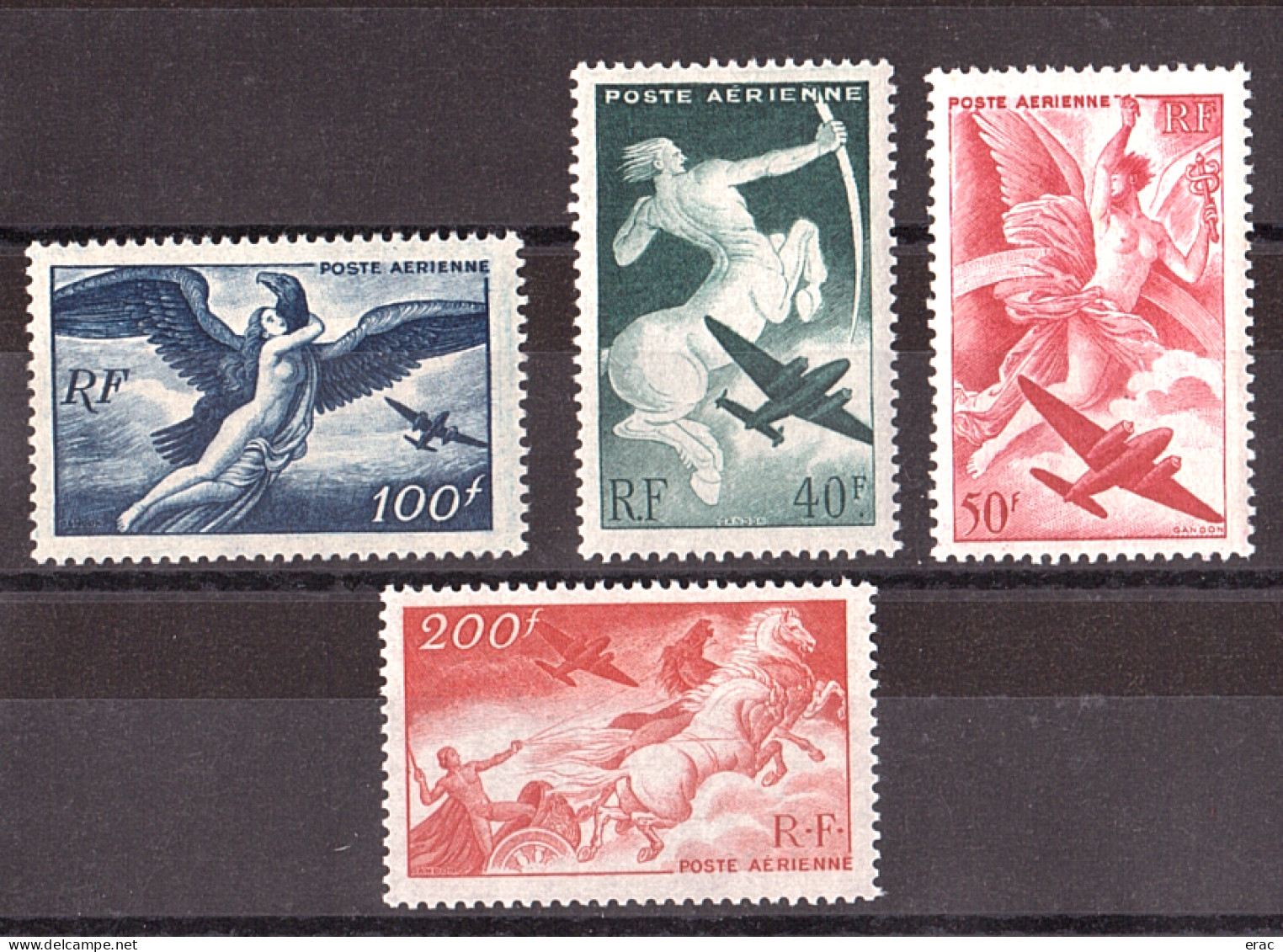 France - 1946 - PA N° 16 à 19 - Neufs ** - Mythologie - 1927-1959 Neufs