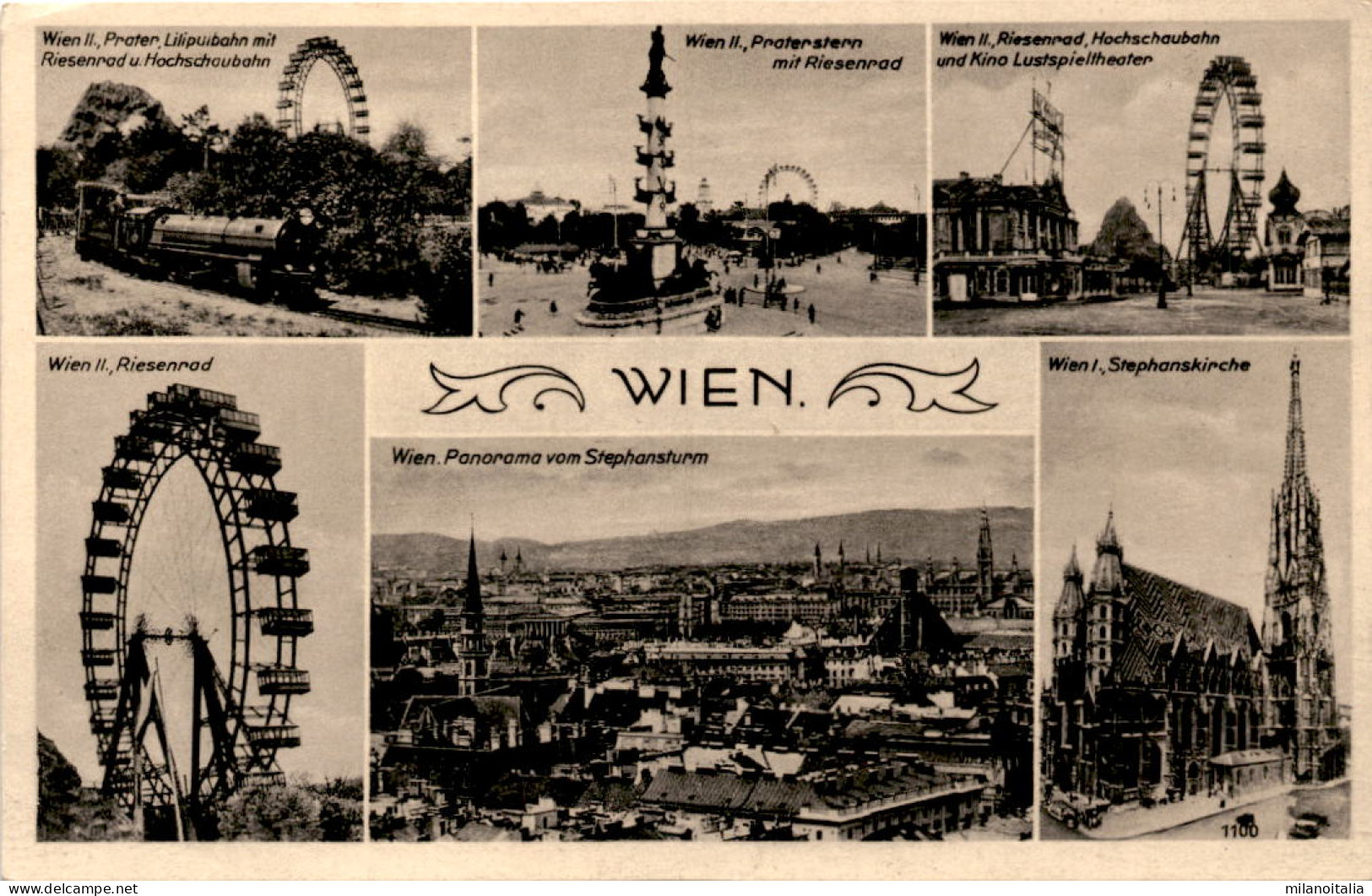 Wien - 6 Bilder * Feldpost 28. 9. 1942 - Weltkrieg 1939-45