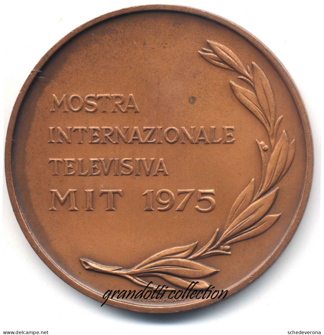 MIT MOSTRA MERCATO TELEVISIONE E FILM MEDAGLIA 1975 MIFED MILANO - Profesionales/De Sociedad
