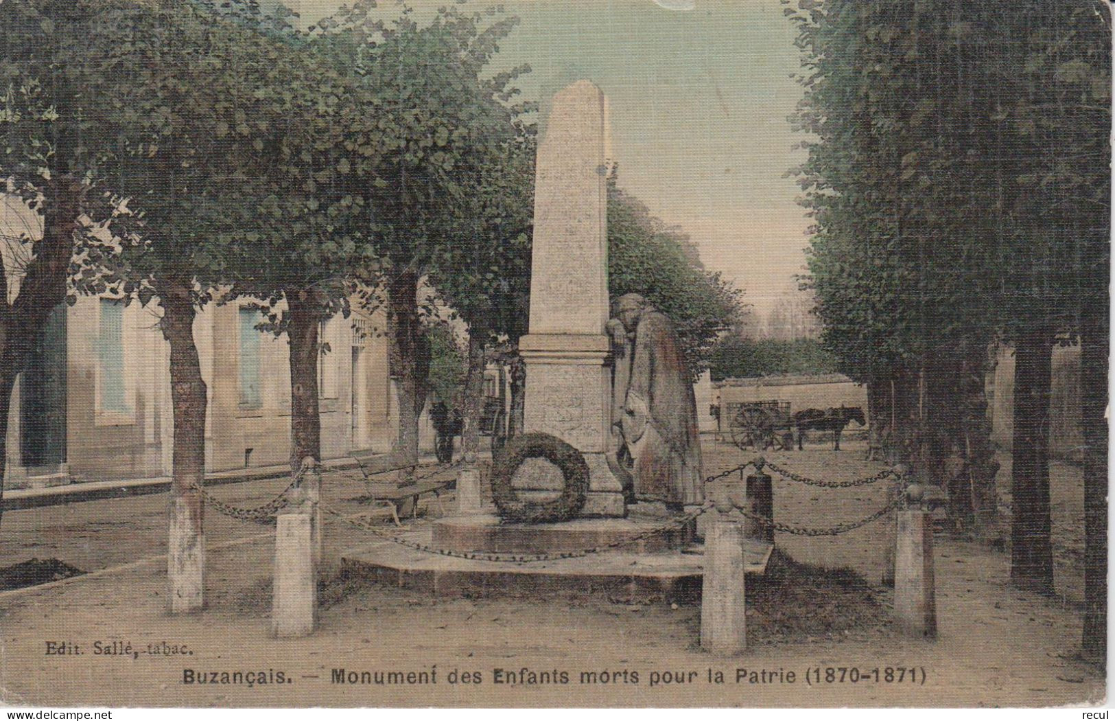 MILITARIA - INDRE - BUZANCAIS - Monument Des Enfants Morts Pour La Patrie ( 1870-1871 ) - Monuments Aux Morts