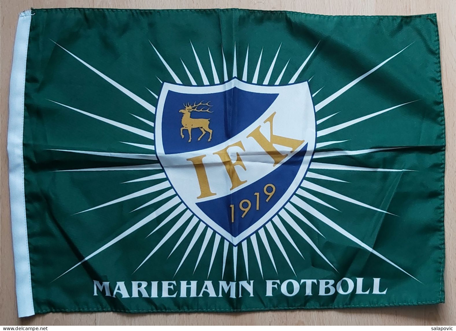 IFK Mariehamn Finland Football club Fussball Futebol Soccer Calcio Bandiera FLAG ZS 1 KUT - Habillement, Souvenirs & Autres