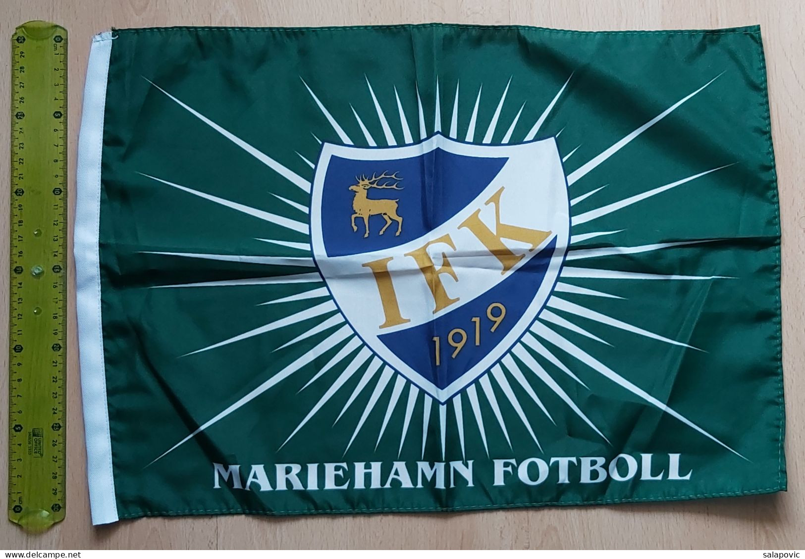 IFK Mariehamn Finland Football club Fussball Futebol Soccer Calcio Bandiera FLAG ZS 1 KUT - Habillement, Souvenirs & Autres