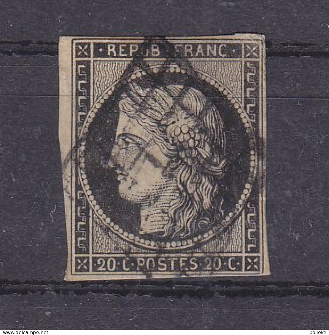 France - Yvert 3 Oblitéré - 4 Marges - Valeur 65 Euros - 1849-1850 Ceres