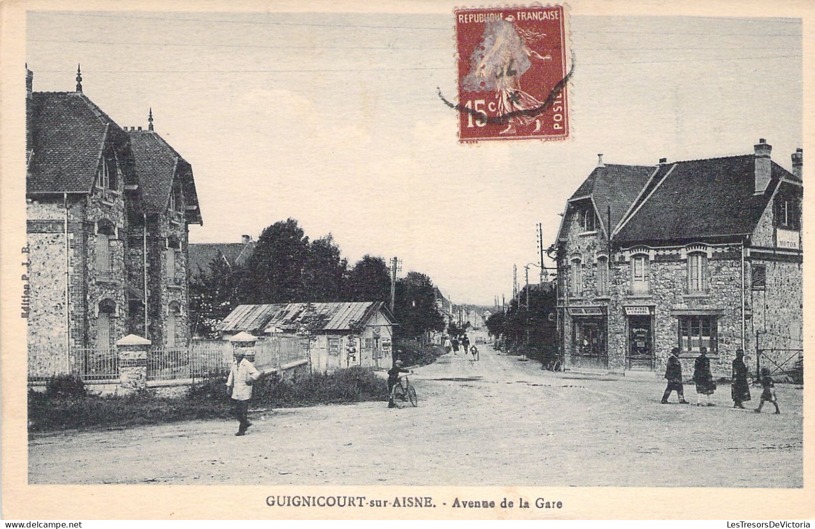 FRANCE - 02 - GUIGNICOURT Sur AISNE - Avenue De La Gare - Carte Postale Ancienne - Sonstige & Ohne Zuordnung