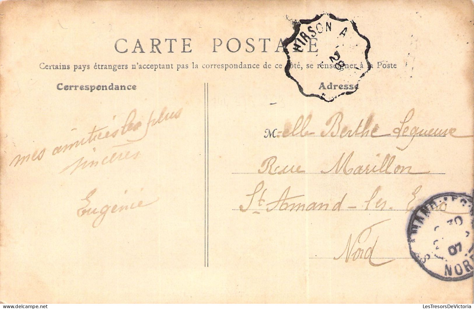 FRANCE - 02 - LE NOUVION EN THIERACHE - Brasserie - Carte Postale Ancienne - Sonstige & Ohne Zuordnung