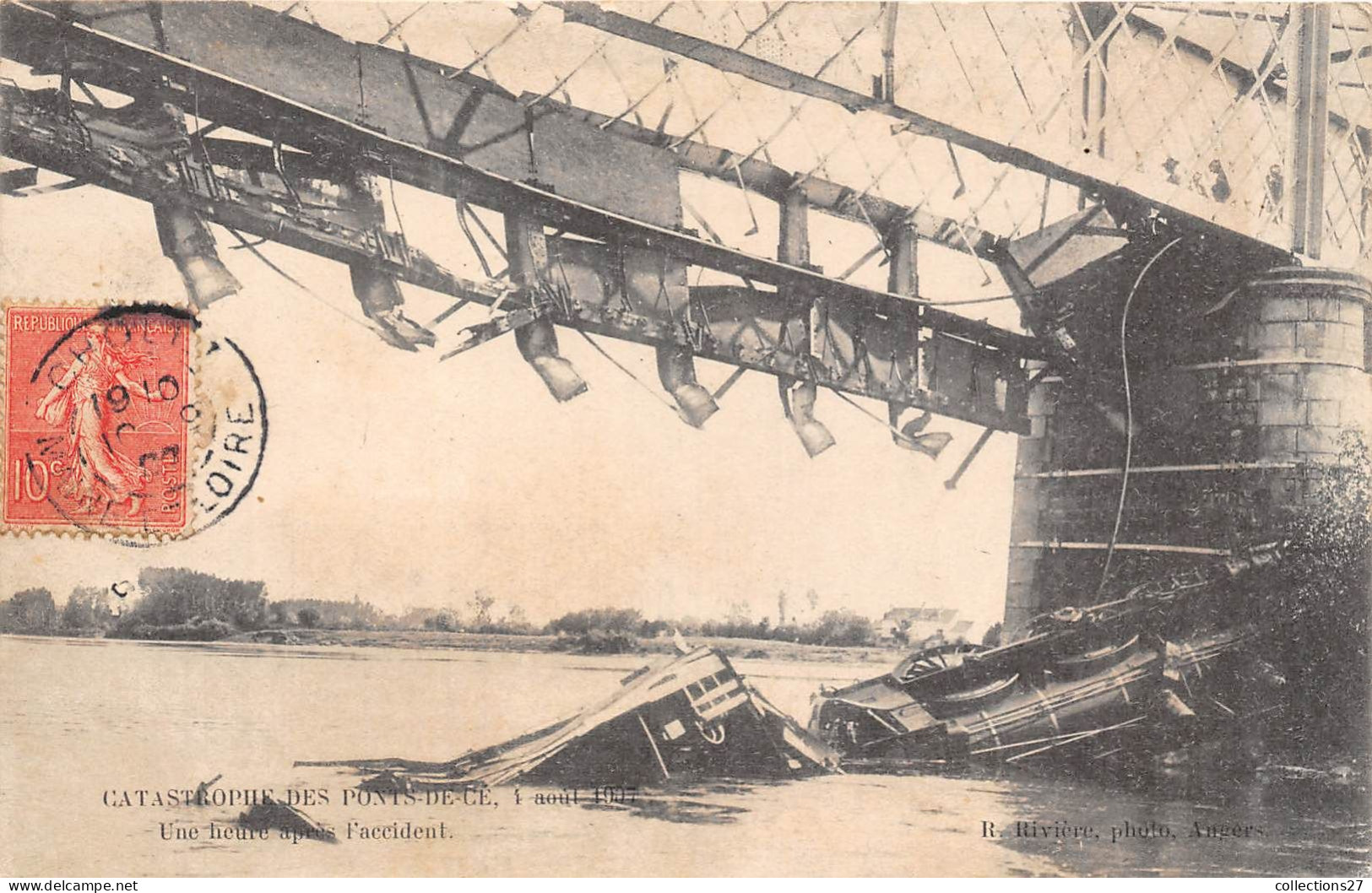 49-LES-PONTS-DE-CE- CATASTROPHE DES PONTS DE CE- 1er AOÛT 1907- UNE HEURE APRES L'ACCIDENT - Les Ponts De Ce