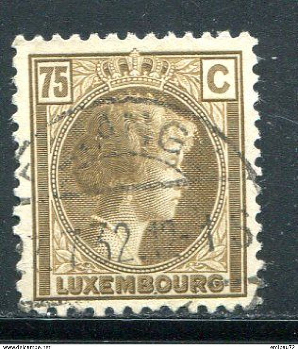 LUXEMBOURG- Y&T N°176- Oblitéré - 1926-39 Charlotte Rechterzijde