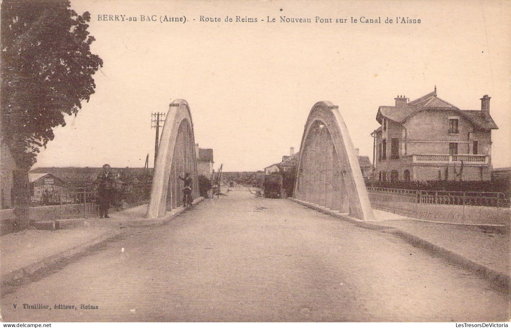 FRANCE - 02 - BERRY Au BAC - Route De Reims - Le Nouveau Pont Sur Le Canal De L'Aisne - Edit VT - Carte Postale Ancienne - Sonstige & Ohne Zuordnung