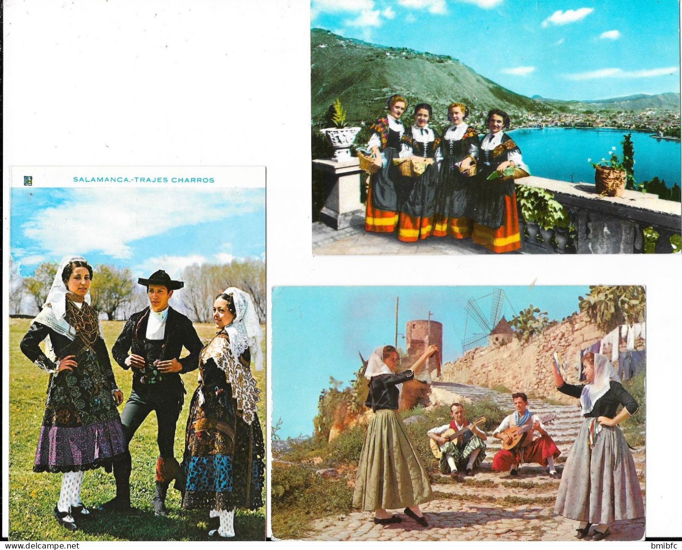 LOT De 200 CPSM Thème Folklore Européen Très Diversifiées écrites, Pas écrite (scan D'une Petite Partie Du Lot) - Collections & Lots