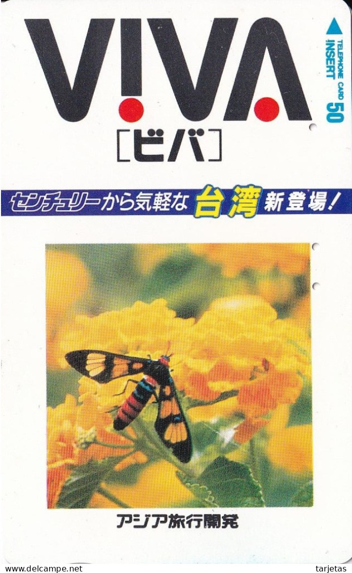 TARJETA DE JAPON DE UNA MARIPOSA (BUTTERFLY) INSECTO-INSECT - Papillons