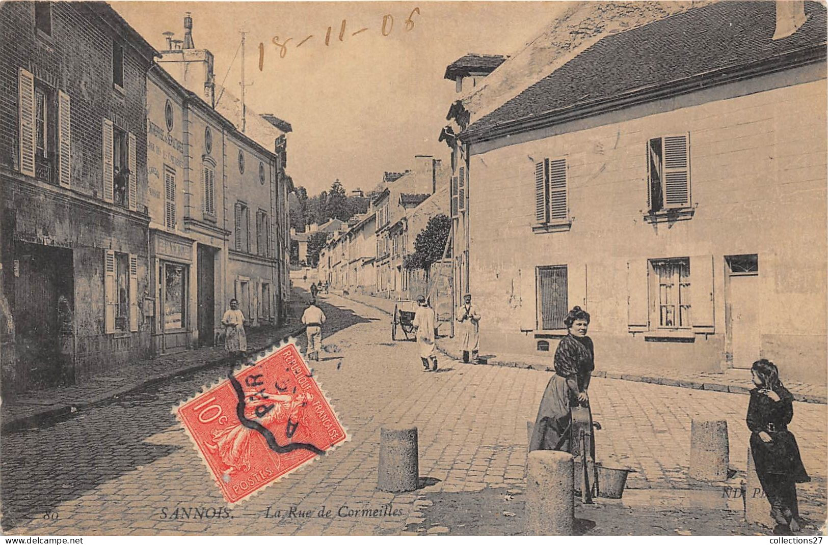 95-SANNOIS- LA RUE DE CORMEILLES - Sannois