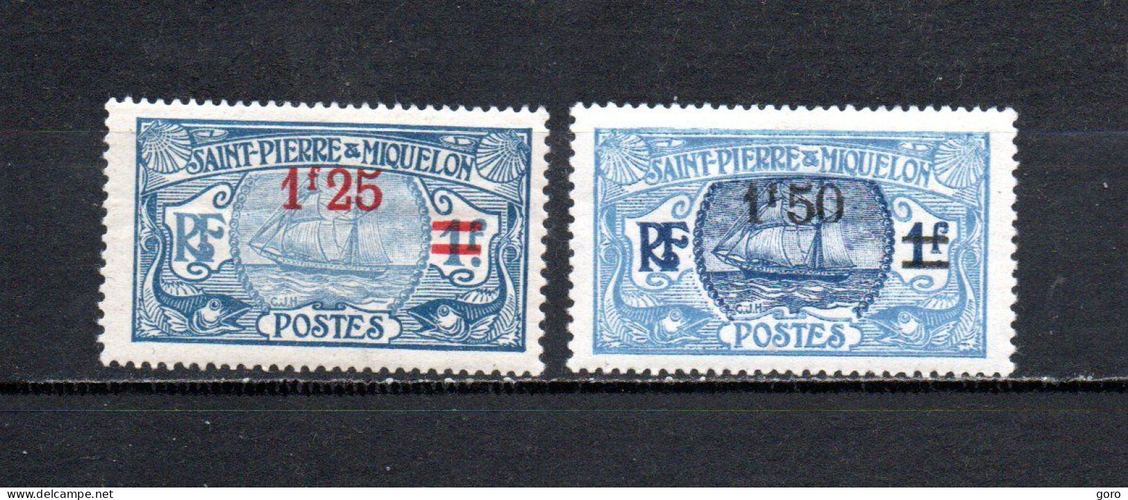 San Pedro Y Miquelon   1924-27  .-   Y&T   Nº    124/125 - Used Stamps