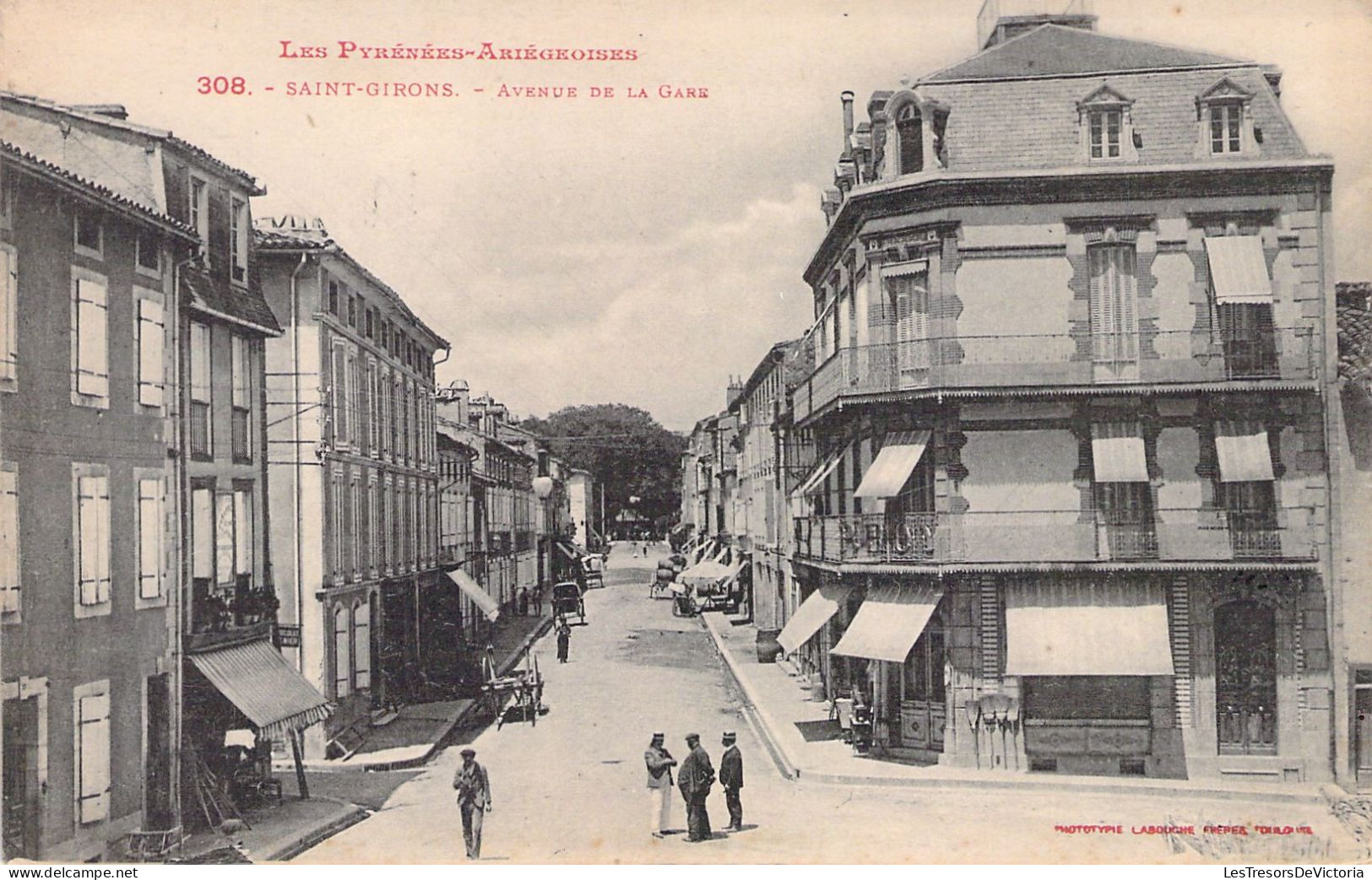 FRANCE - 09 - SAINT GIRONS - Avenue De La Gare - Carte Postale Ancienne - Saint Girons