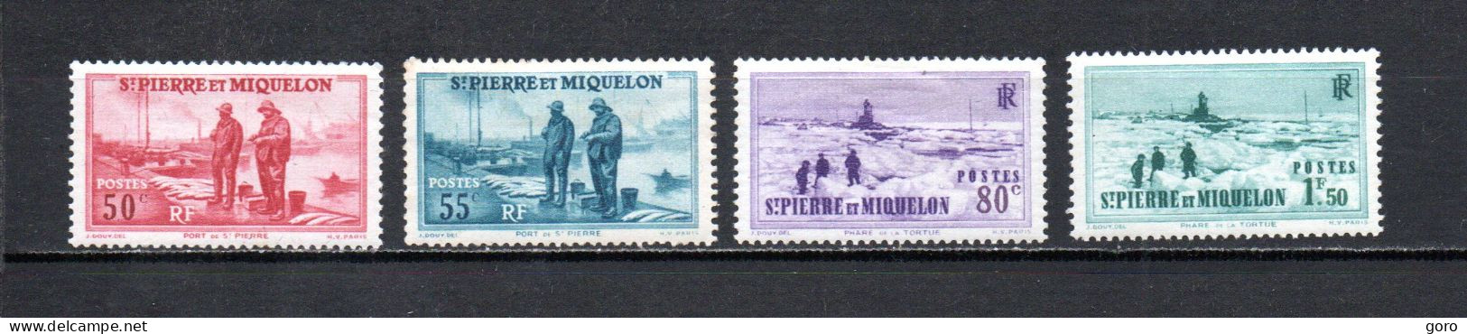 San Pedro Y Miquelon   1938  .-   Y&T   Nº    177/178-180-182 - Used Stamps