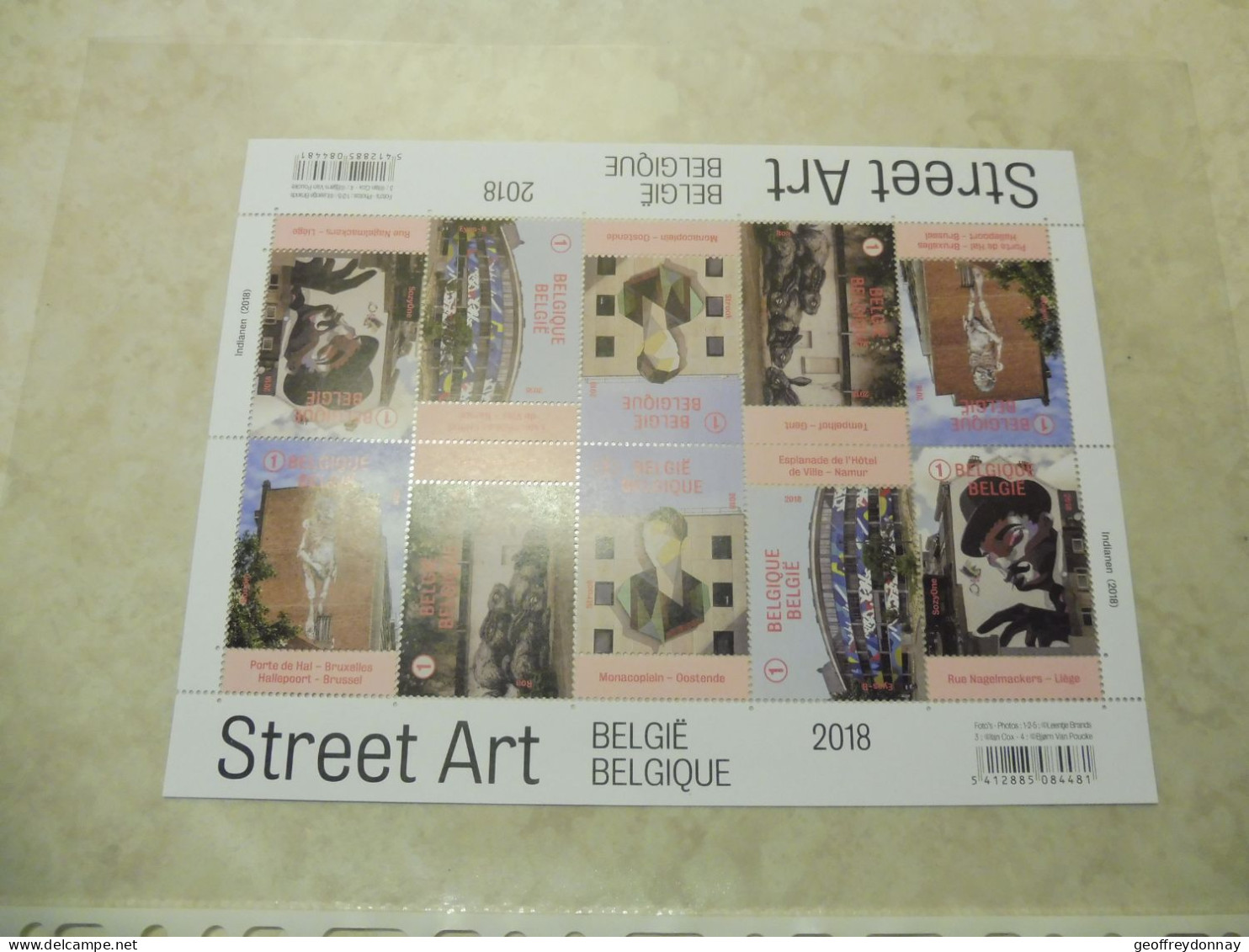 Belgique Belgie Kleine Blad Petite Feuille F F 4770/4774  ( 2018 ) Art Street  Mnh Neuf ** Perfect - 2011-2020