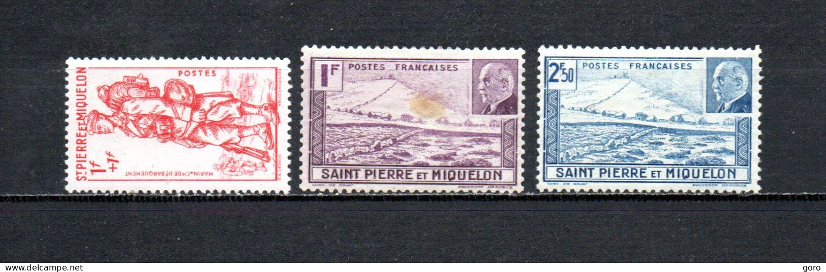 San Pedro Y Miquelon   1939-41  .-   Y&T   Nº    207-210/211 - Usados