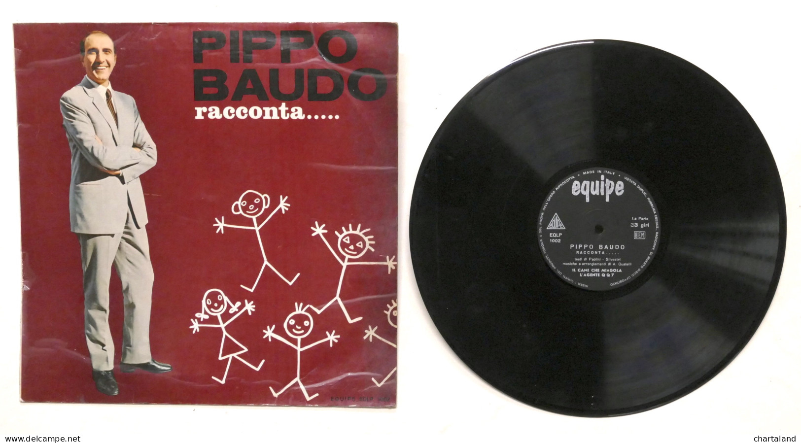 Disco Vinile 33 Giri EQLP - Pippo Baudo Racconta... - Con Autografo Su Custodia - Complete Collections