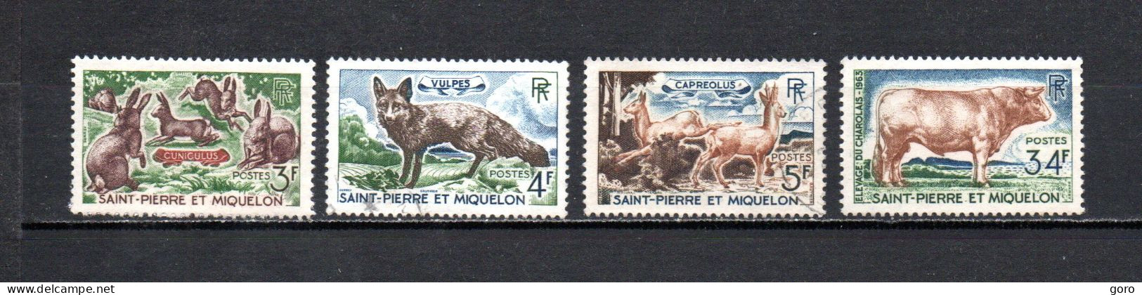 San Pedro Y Miquelon   1964  .-   Y&T   Nº    372/375 - Used Stamps