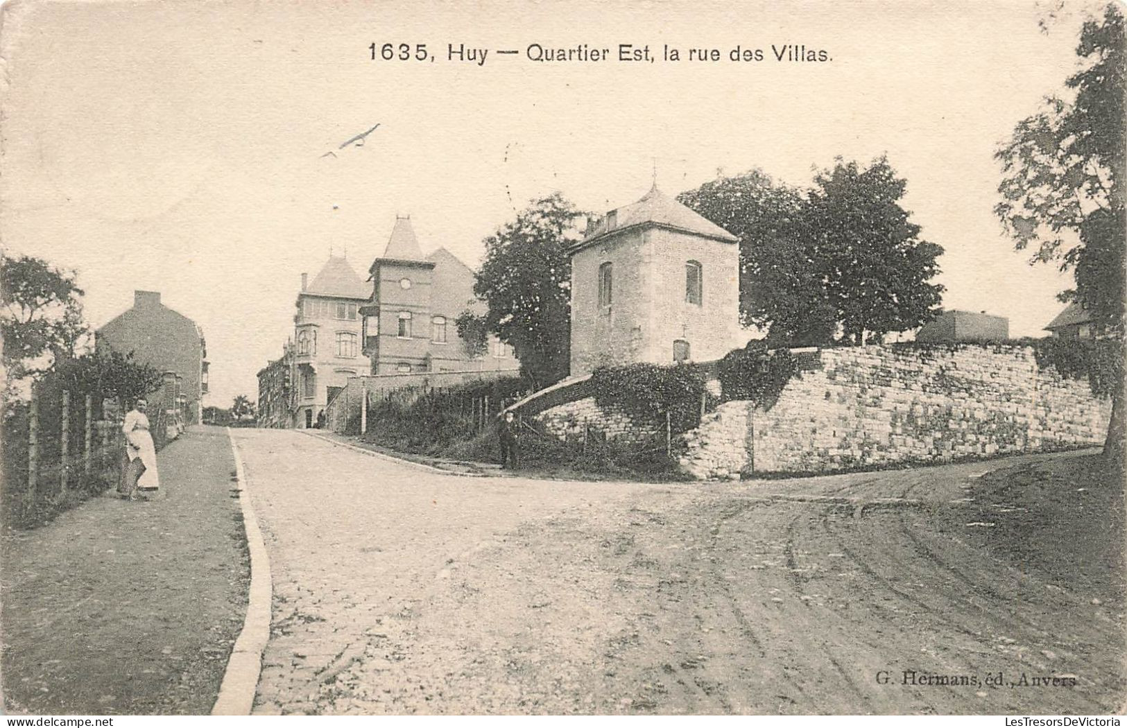 Belgique - Huy - Quartier Est - La Rue Des Villas - Edit. G. Hermans - Carte Postale Ancienne - Hoei