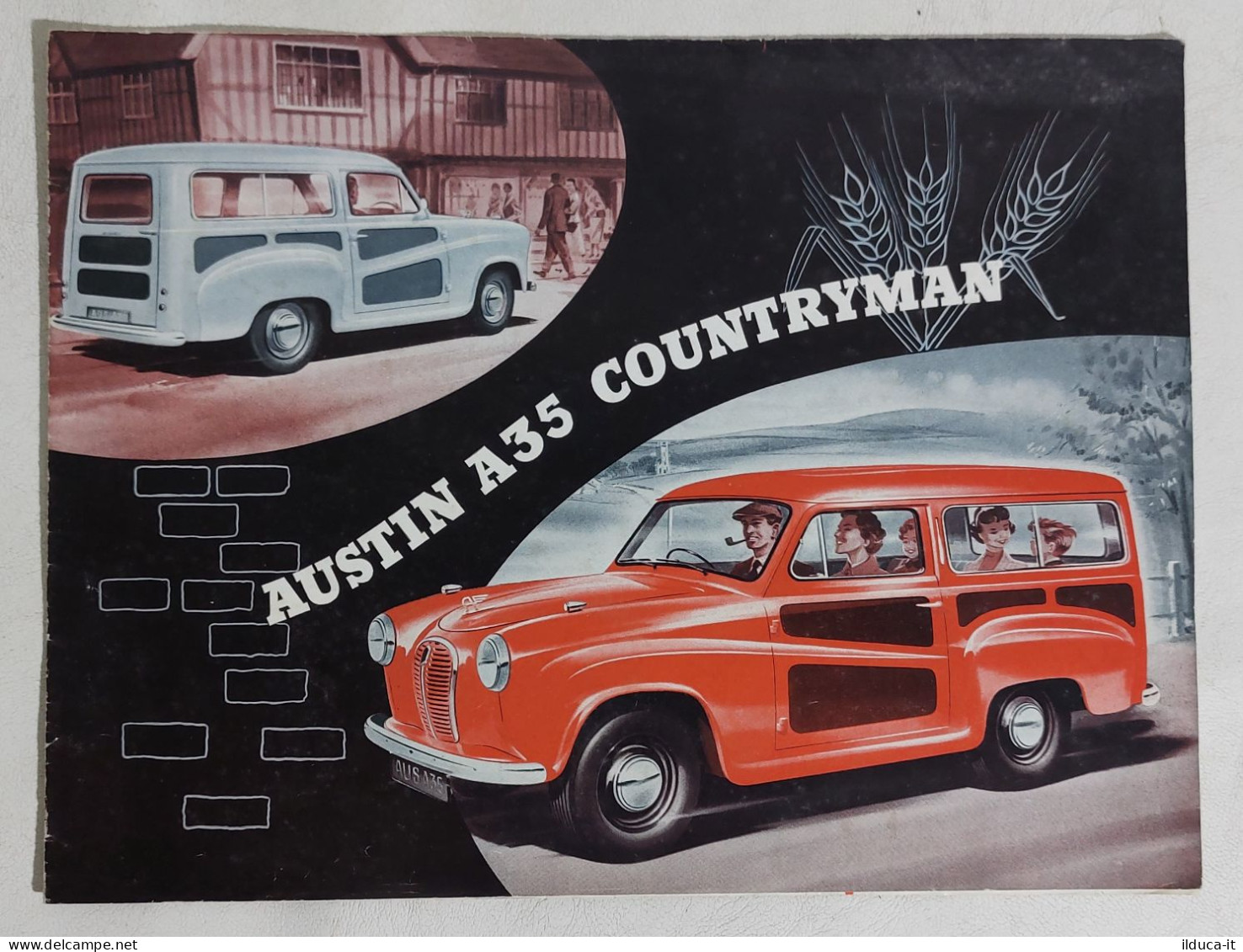 I113198 Depliant Auto - Austin A35 Countryman - 1952 - Voitures