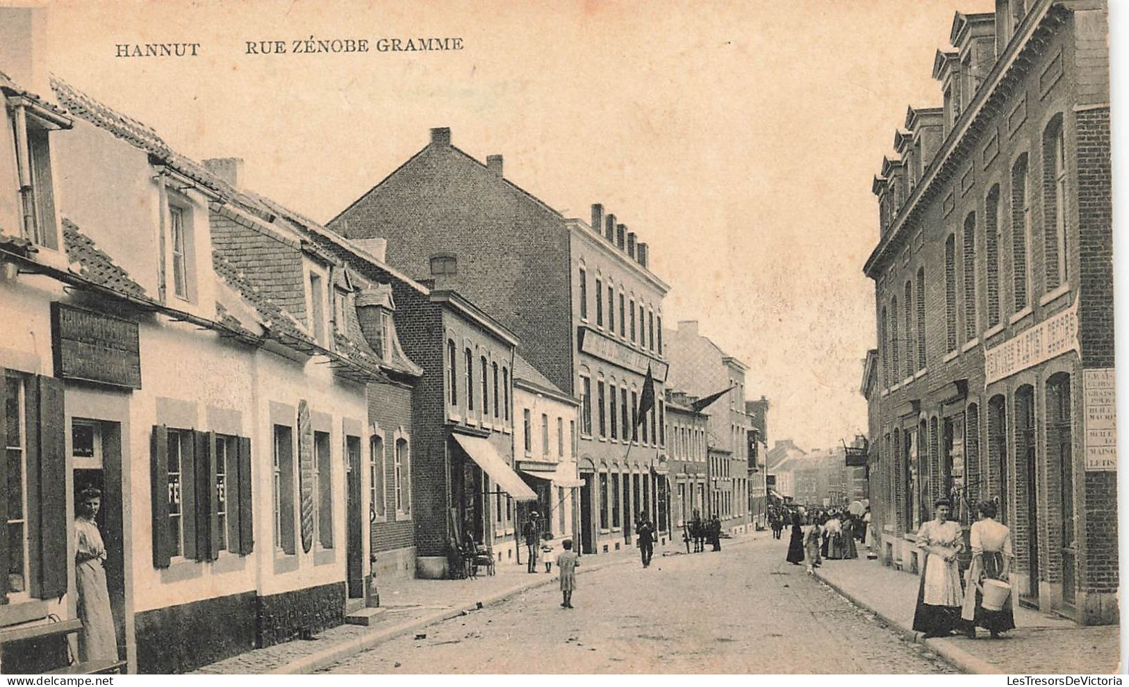 Belgique - Hannut - Rue Zénobe Gramme - Edit. Flamand Godfrin - Carte Postale Ancienne - Hannut