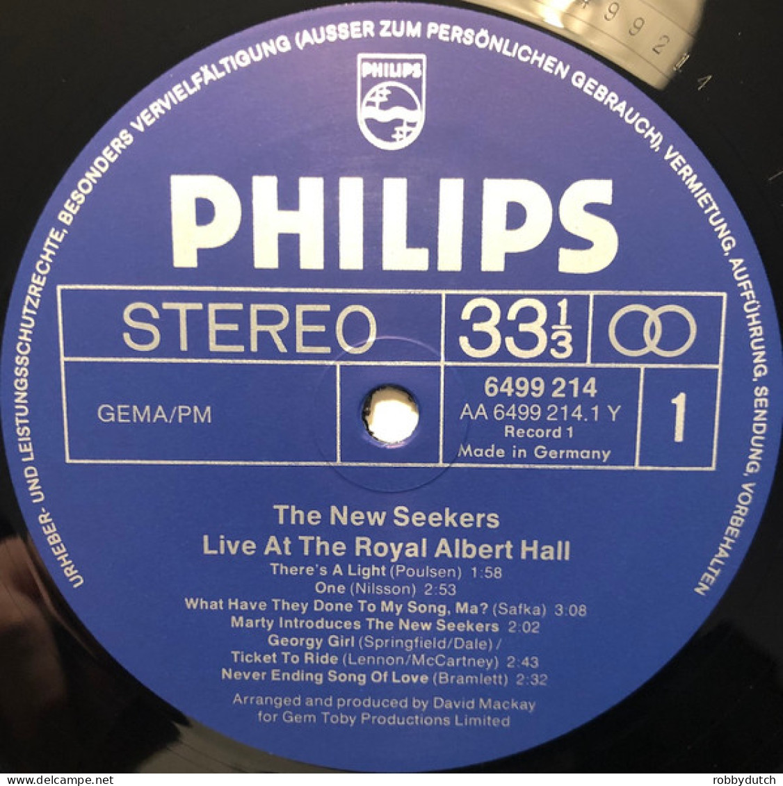 * 2LP * THE NEW SEEKERS - LIVE AT THE ROYAL ALBERT HALL (Germany 1972 EX-) - Country & Folk