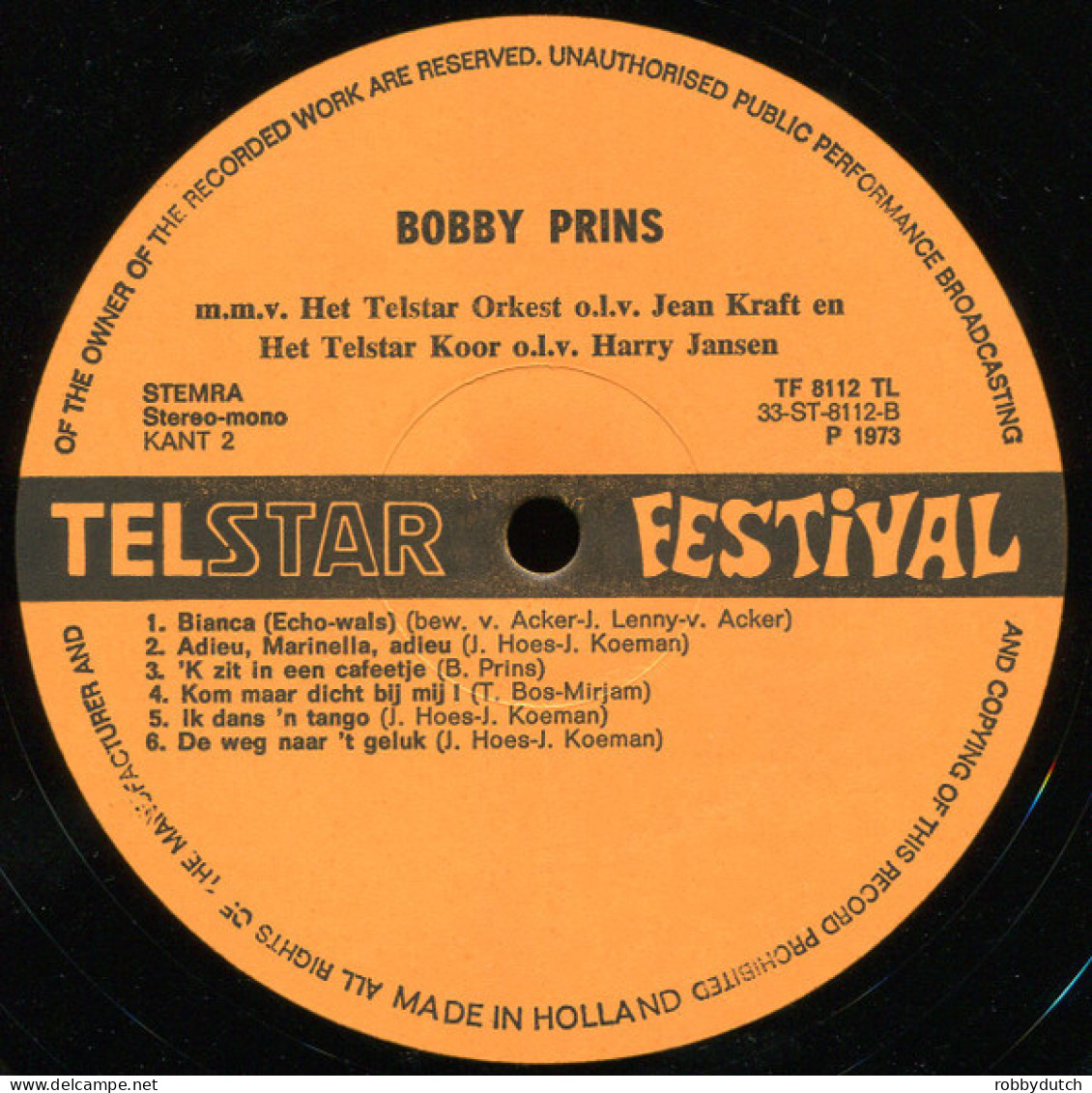 * LP *  BOBBY PRINS 2 : AY MARIA (Holland - Andere - Nederlandstalig