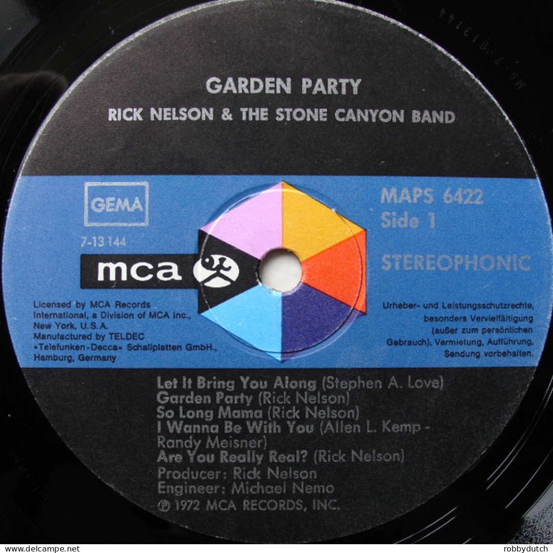 * LP *  RICK NELSON - GARDEN PARTY (Germany 1972)