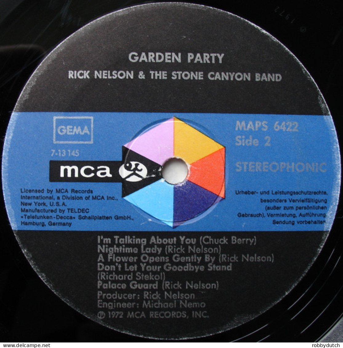 * LP *  RICK NELSON - GARDEN PARTY (Germany 1972)