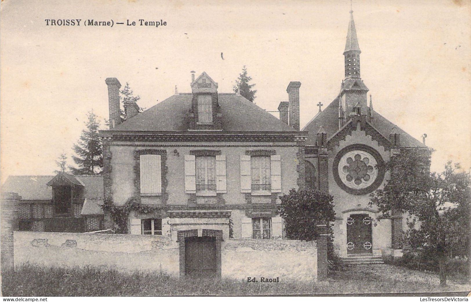 FRANCE - 51 - TROISSY - Le Temple - Edit Raoul - Carte Postale Ancienne - Autres & Non Classés