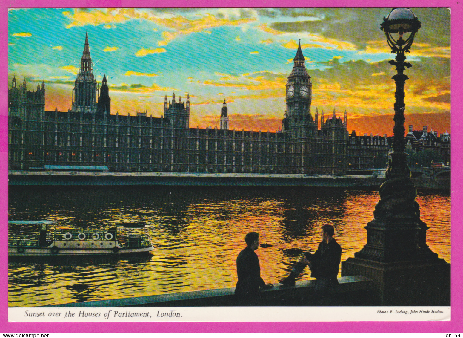 289906 / United Kingdom - London - Nacht Night Nuit House Of Parliament  Big Ben River Thames Men PC 52  Great Britain - River Thames