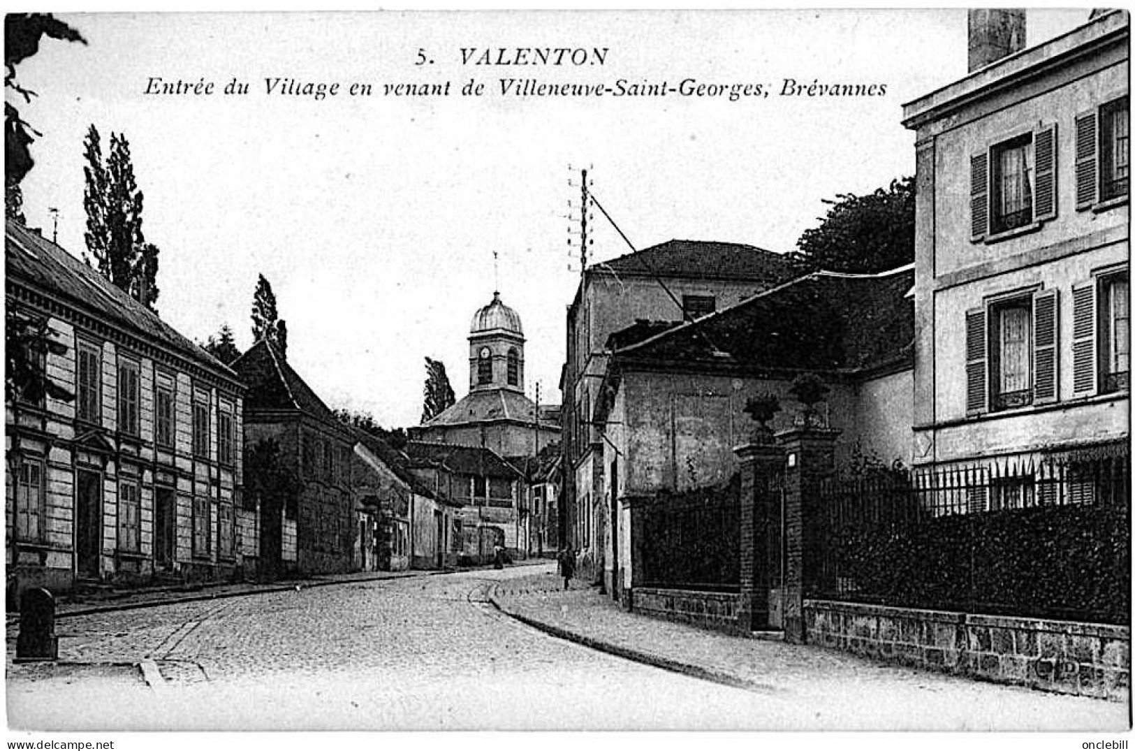 Valenton Val De Marne Entrée Du Village Venant De Brévannes 1920 état Superbe - Valenton