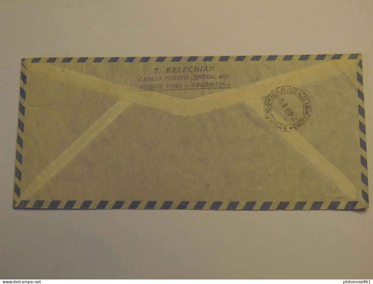 ARGENTINA REGISTERED AIRMAIL COVER TO ITALY 1960 - Gebruikt