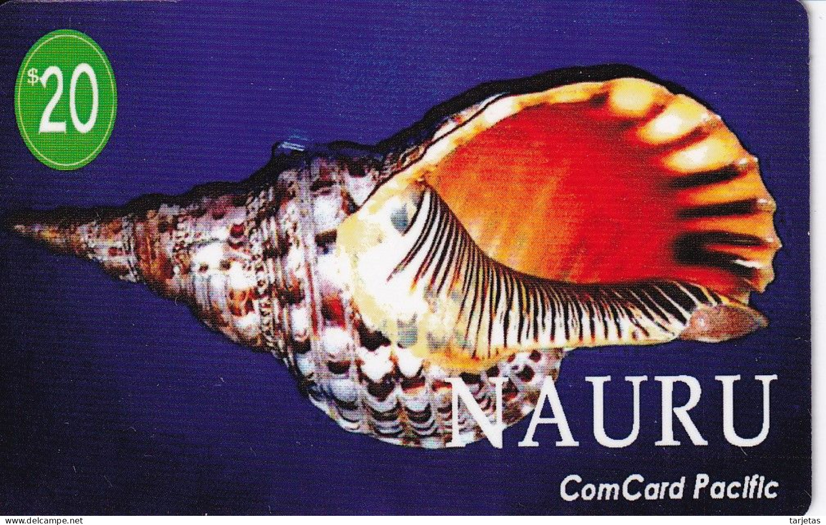 TARJETA DE NAURU DE UNA CARACOLA (SEA SHELL) - Fische