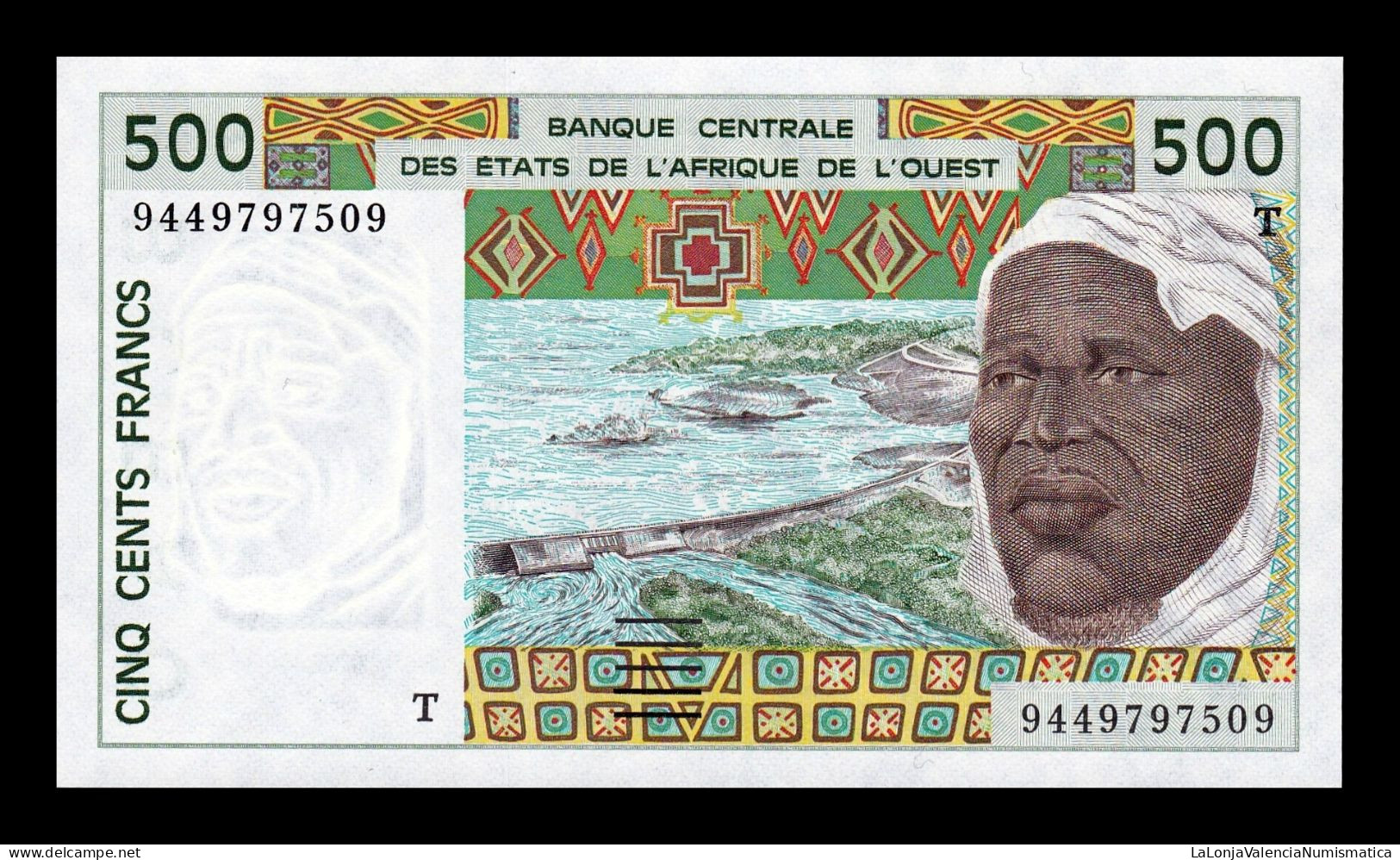 West African St. Togo 500 Francs BCEAO 1994 Pick 810Td Sc Unc - Togo