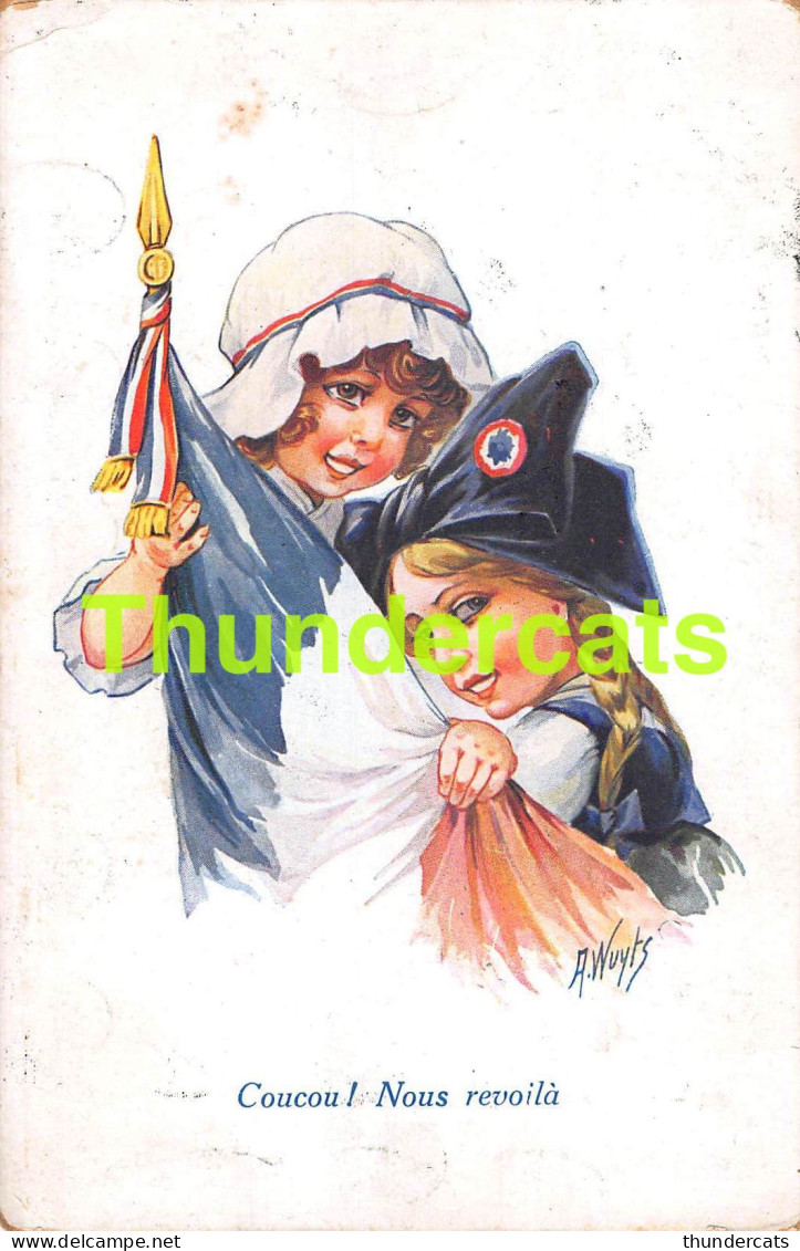 CPA ILLUSTRATEUR ENFANT WUYTS GUERRE 1914 1918 ARTIST SIGNED CARD WW II CHILDREN ( PLI - CREASE ) - Wuyts