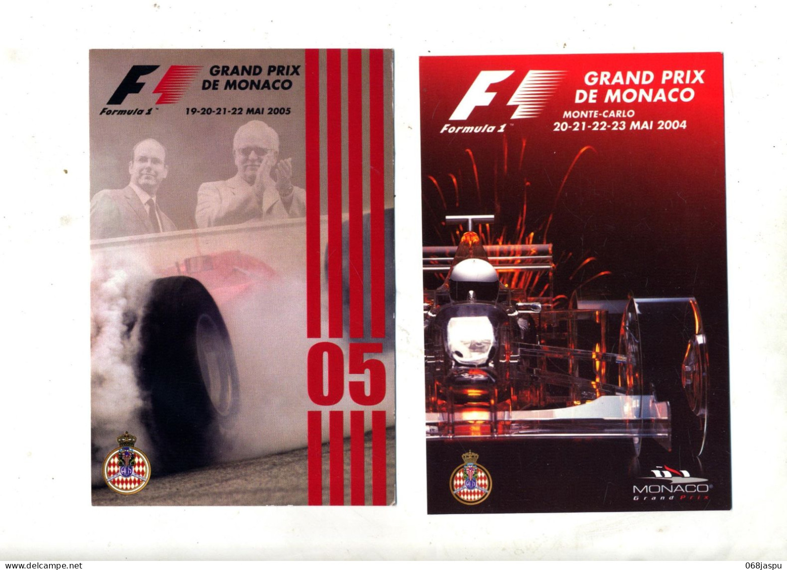2 Carte Grand Prix De Monaco - Grand Prix / F1