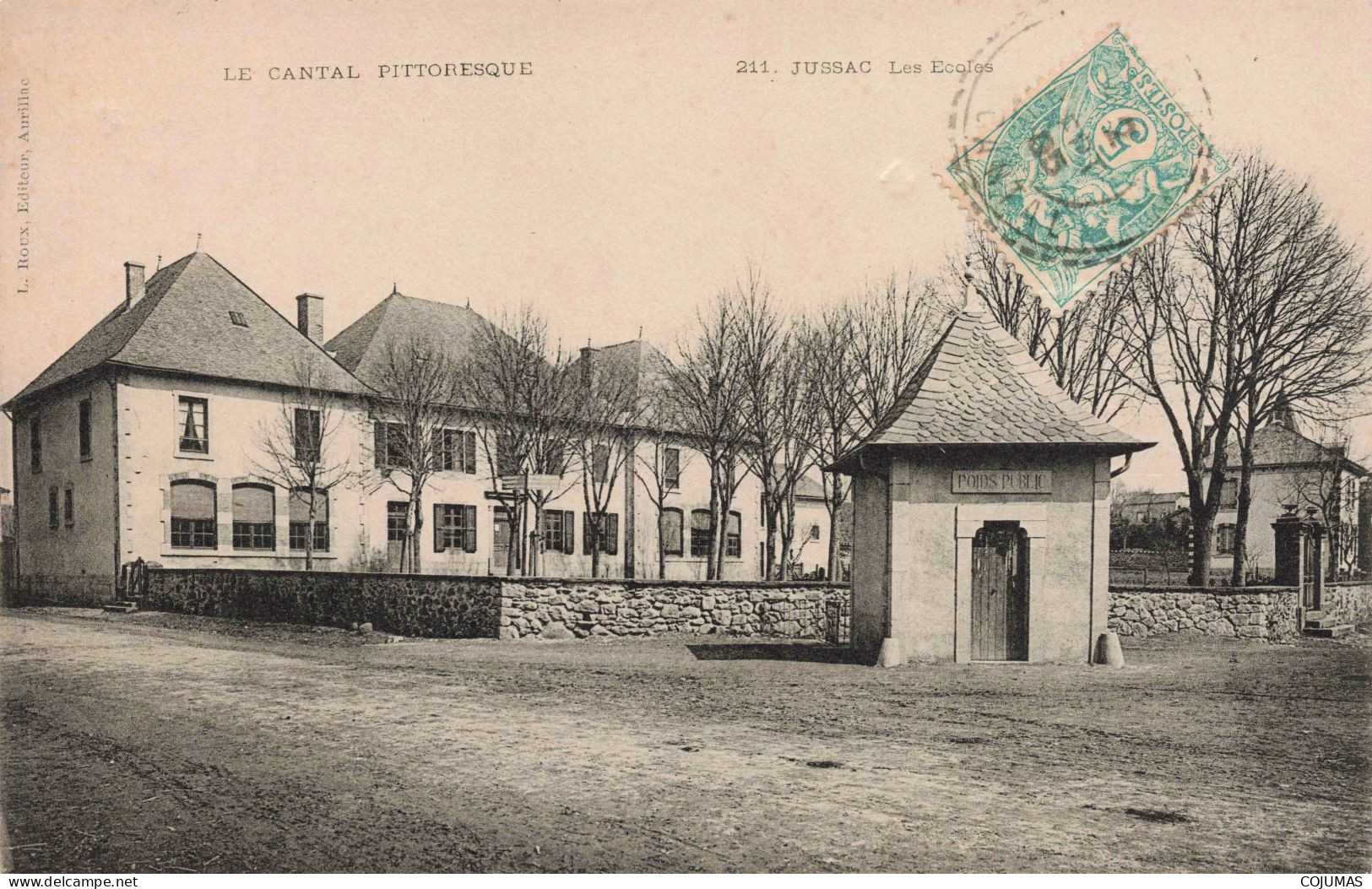 15 - JUSSAC - S12796 - Les Ecoles - Cantal Pittoresque - Poids Public - L1 - Jussac