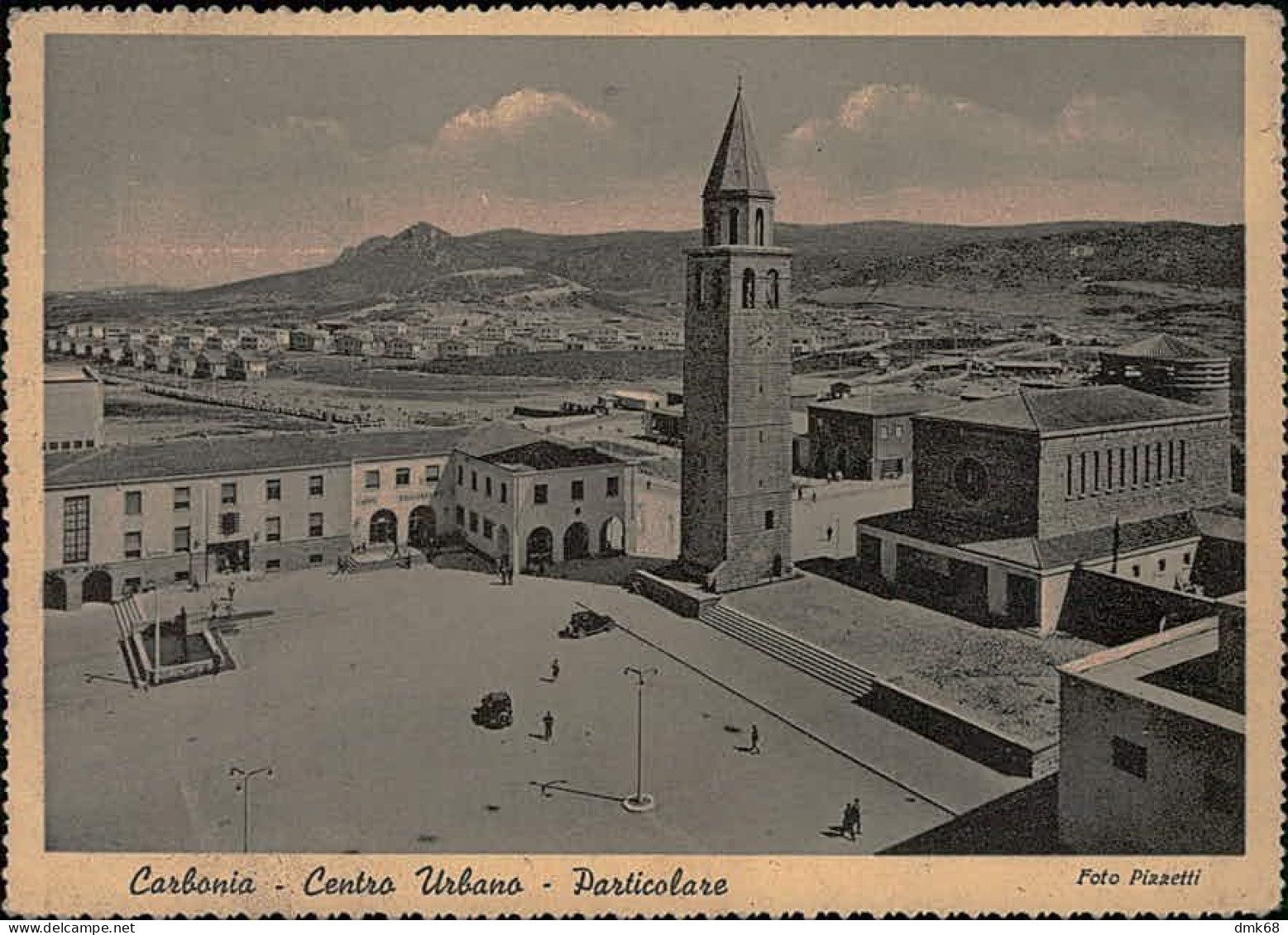 CARBONIA - CENTRO URBANO - PARTICOLARE - FOTO PIZZETTI - SPEDITA 1940 (15368) - Carbonia