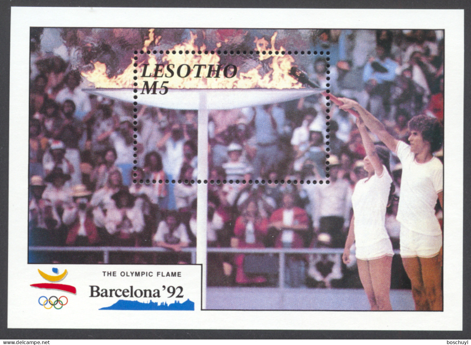 Lesotho, 1990, Olympic Summer Games Barcelona, Sports, MNH, Michel Block 76 - Lesotho (1966-...)