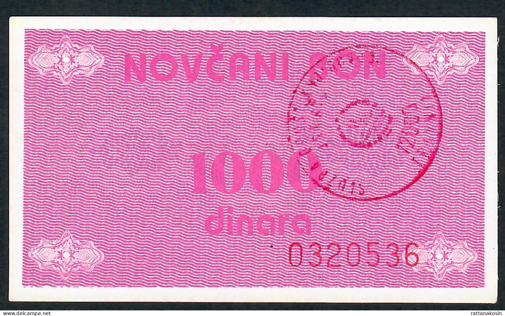 BOSNIA HERZEGOVINA P50 1000 DINARA 1992 UNC. - Bosnia And Herzegovina