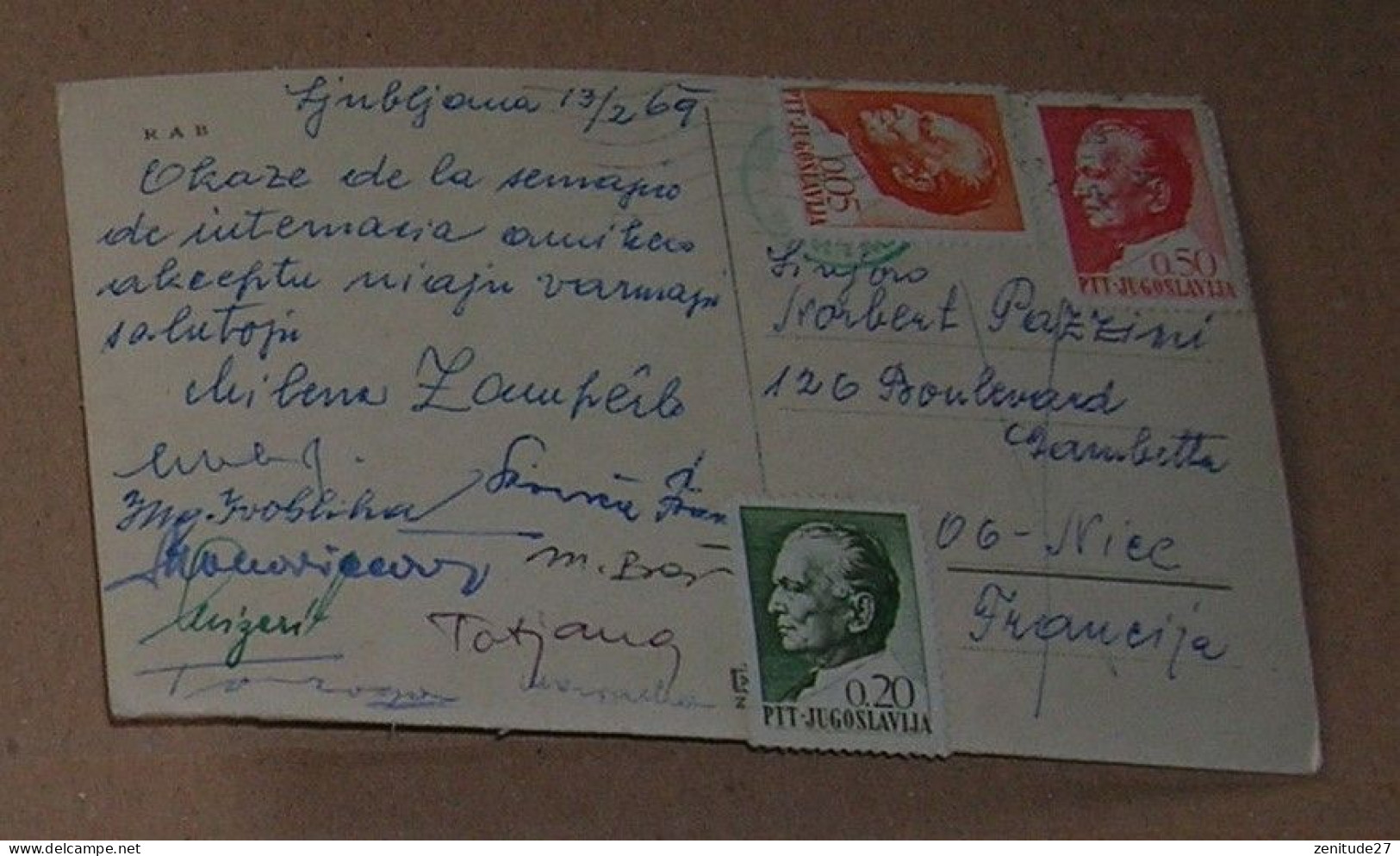Yougoslavie - Ljubljana - L'Ile De RAB - 1969 - Esperanto