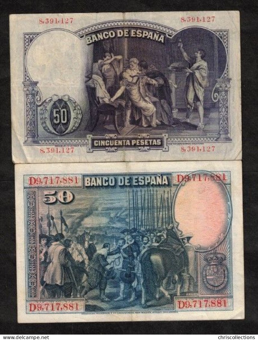 ESPAGNE - Lot De 8 Billets D'Espagne - Verzamelingen