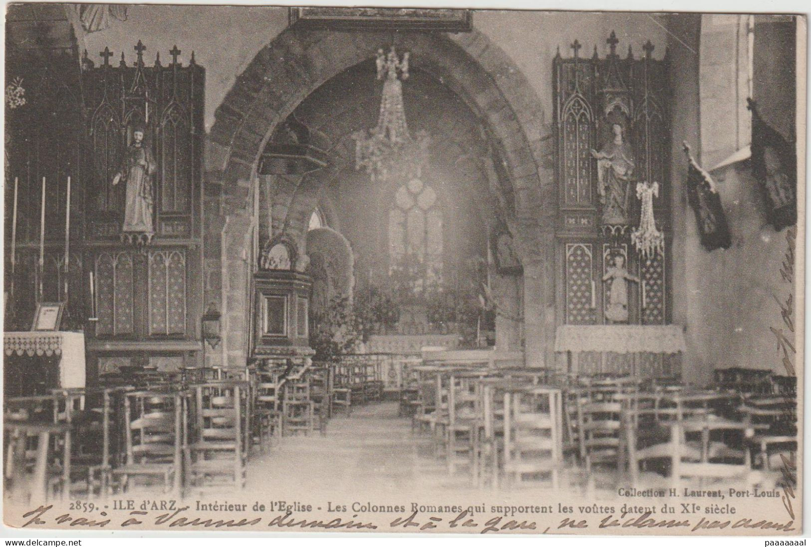 ILE D ARZ  INTERIEUR DE L EGLISE - Ile D'Arz