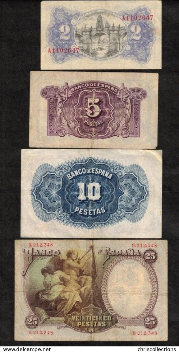 ESPAGNE - Lot De 8 Billets D'Espagne - Sammlungen